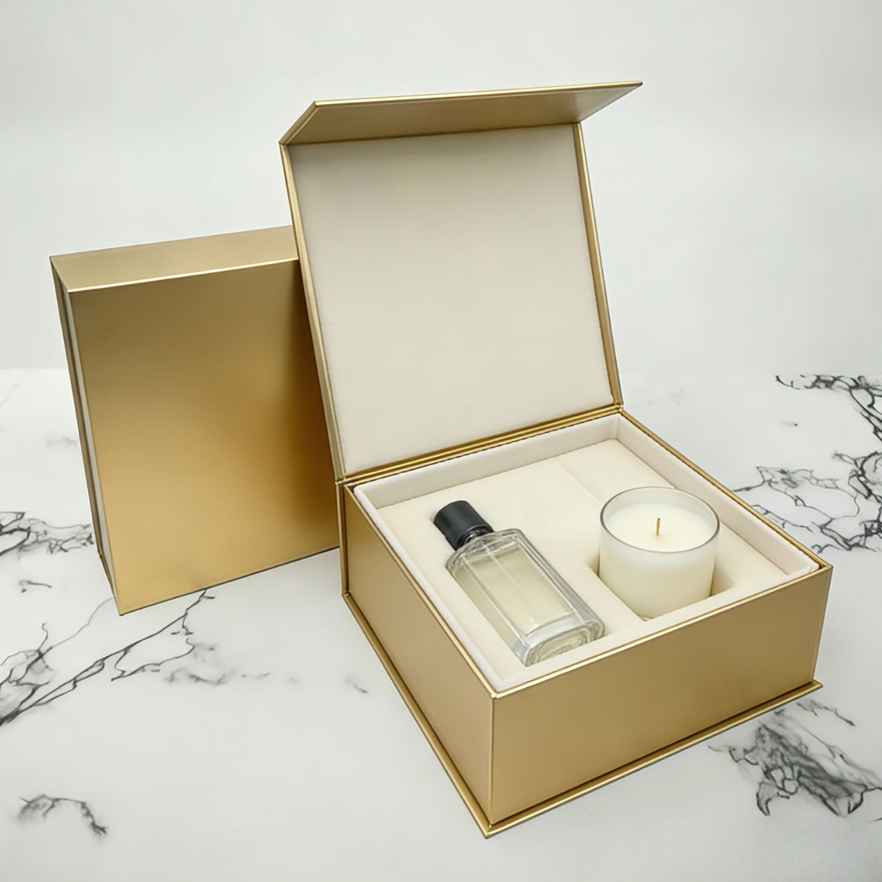 Logo tùy chỉnh Chiếc hộp gấp từ tính phân hủy sinh học cho bao bì mỹ phẩm