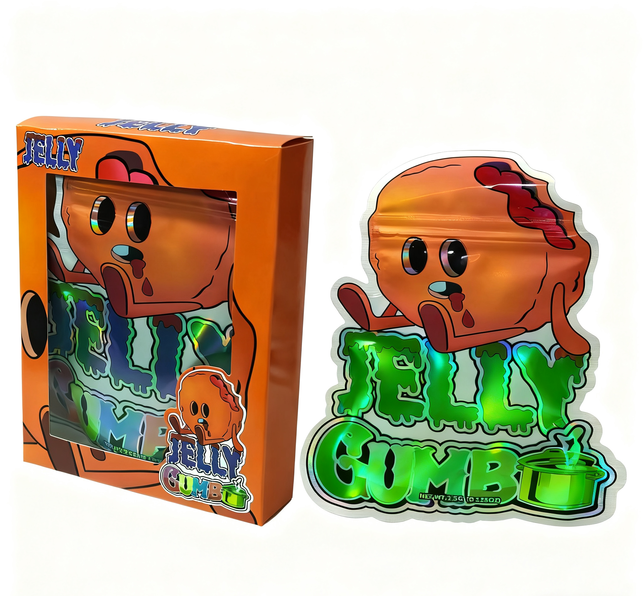 Túi Mylar in tùy chỉnh 3.5g có thể đóng lại được để đóng gói đồ ăn nhẹ, túi đứng