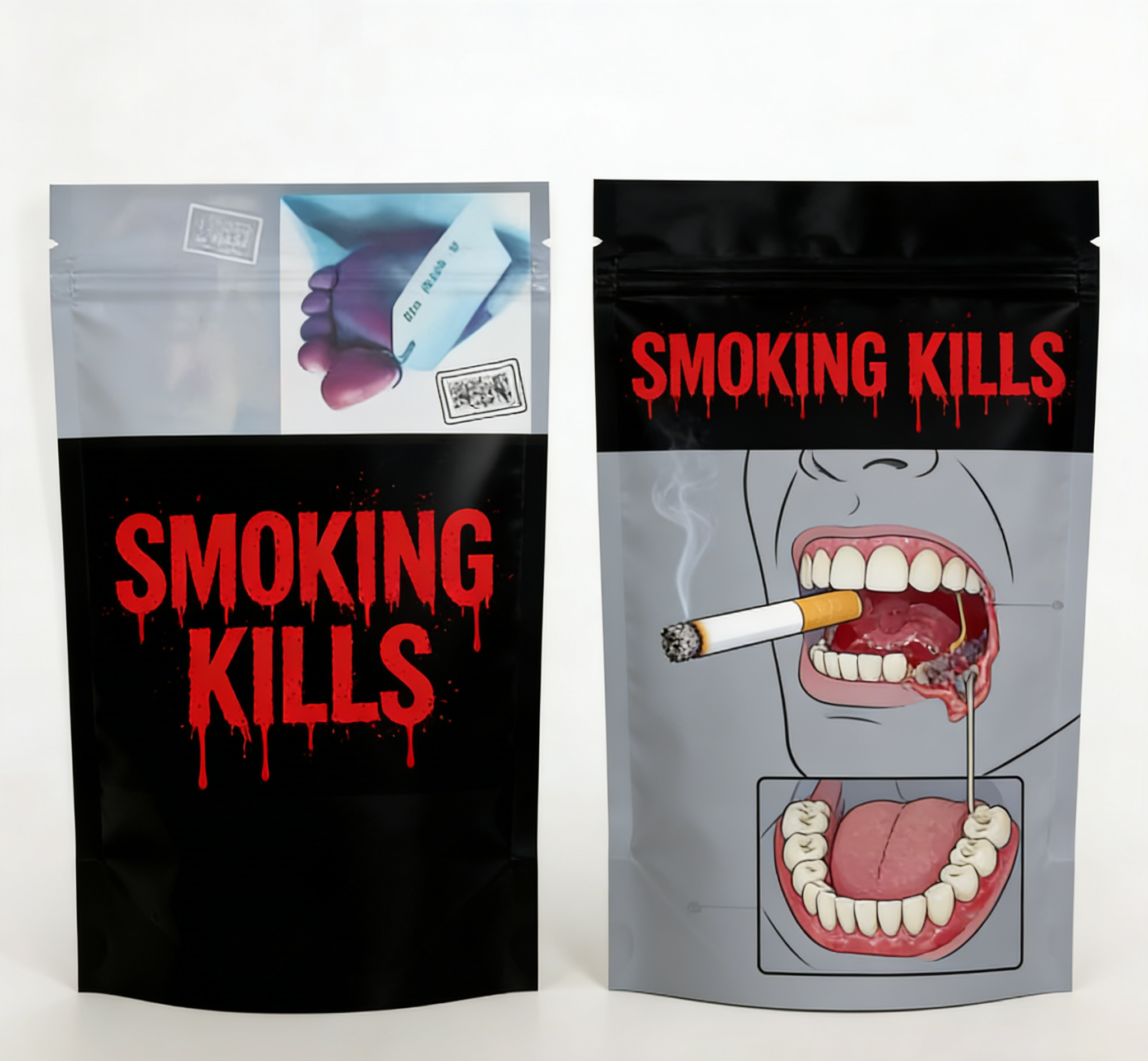 Thẻ in tùy chỉnh loại thực phẩm chống mùi Mylar Ziplock Bag Stand Up pouch để đóng gói đồ ăn nhẹ