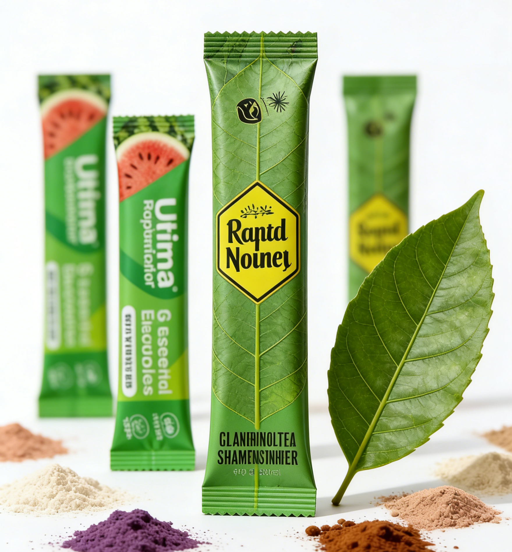 Tùy Chỉnh 1G 3G 5G Sữa-Trà Bột Bột Collagen Tất Nhiệt bịt kín Có Thể Tái Chế Thú Cưng Viền Nhôm Cán Dây Kéo Túi Đựng Thực Phẩm