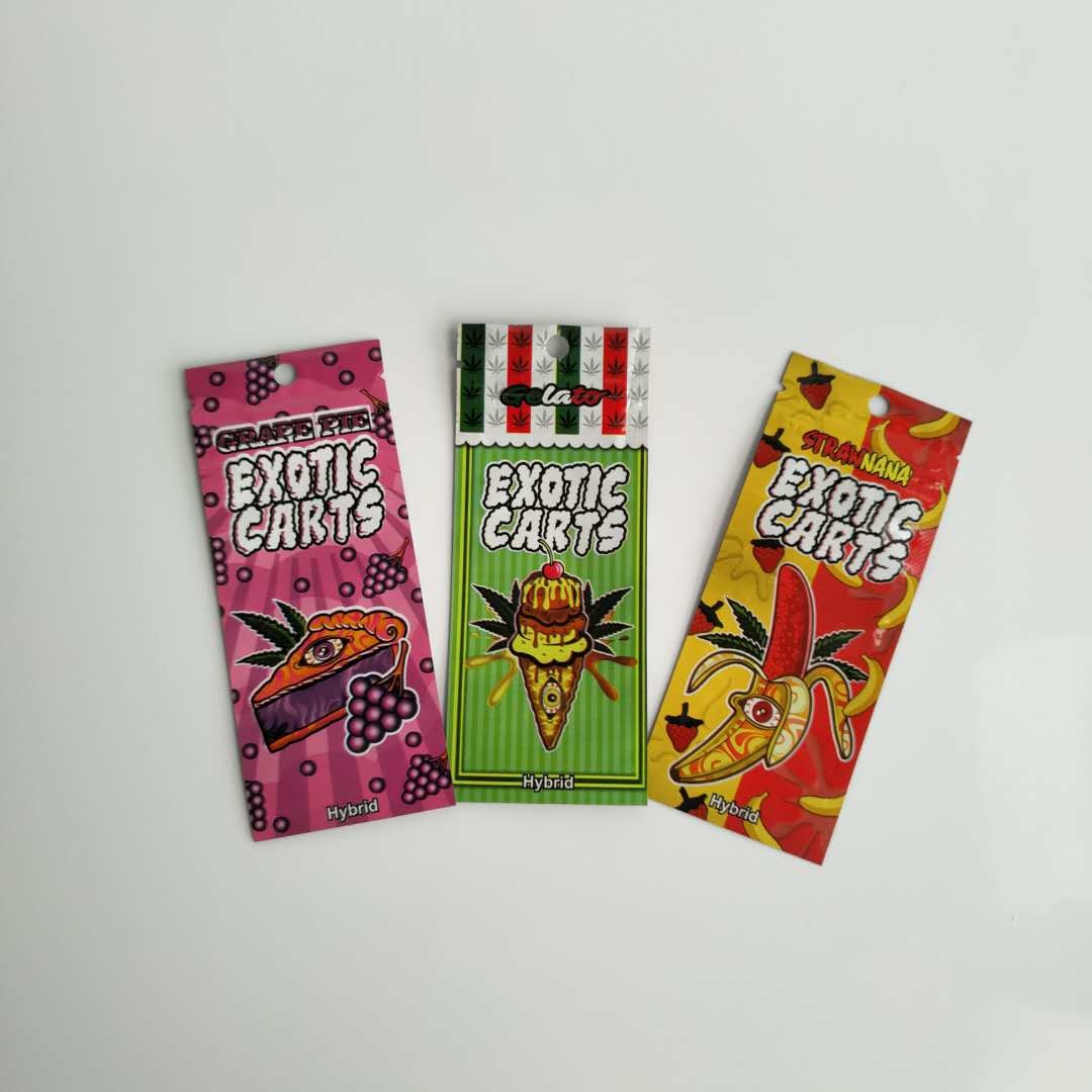 Ba túi nhựa kín Bao bì Đóng gói Zip Vape Oil Pen Cartridge Bag