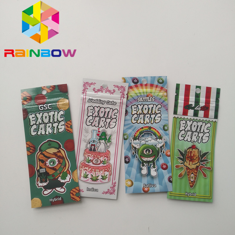 Hologpson Vape Cartridge Túi nhựa Bao bì Ziplock Cbd Oil Exotic