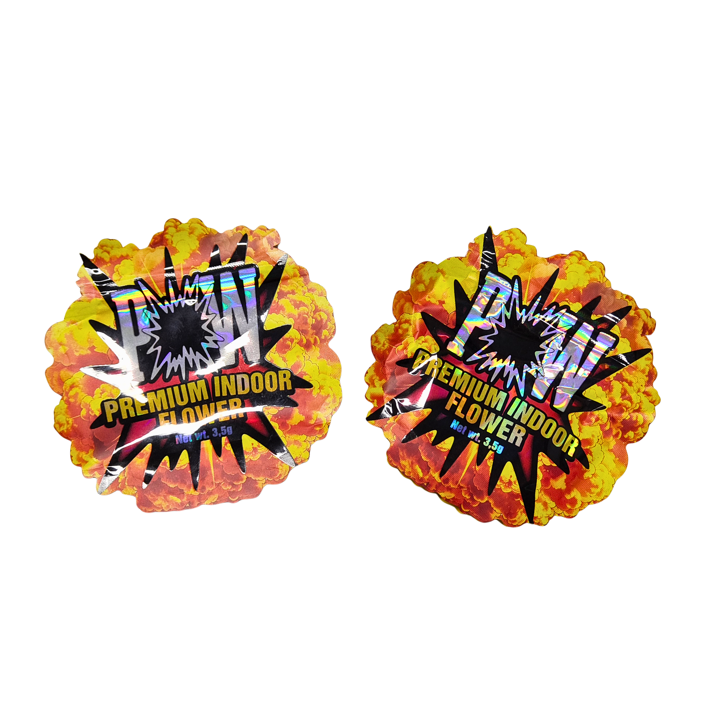 Thùng Mylar chống mùi Holographic tùy chỉnh chống trẻ em với khóa lại cho bao bì đồ ăn nhẹ