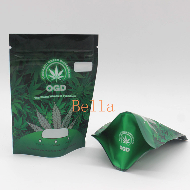 Rõ ràng Mặt trước Túi nhựa Zip CBD Frog Chew Gummies Gói Túi đựng