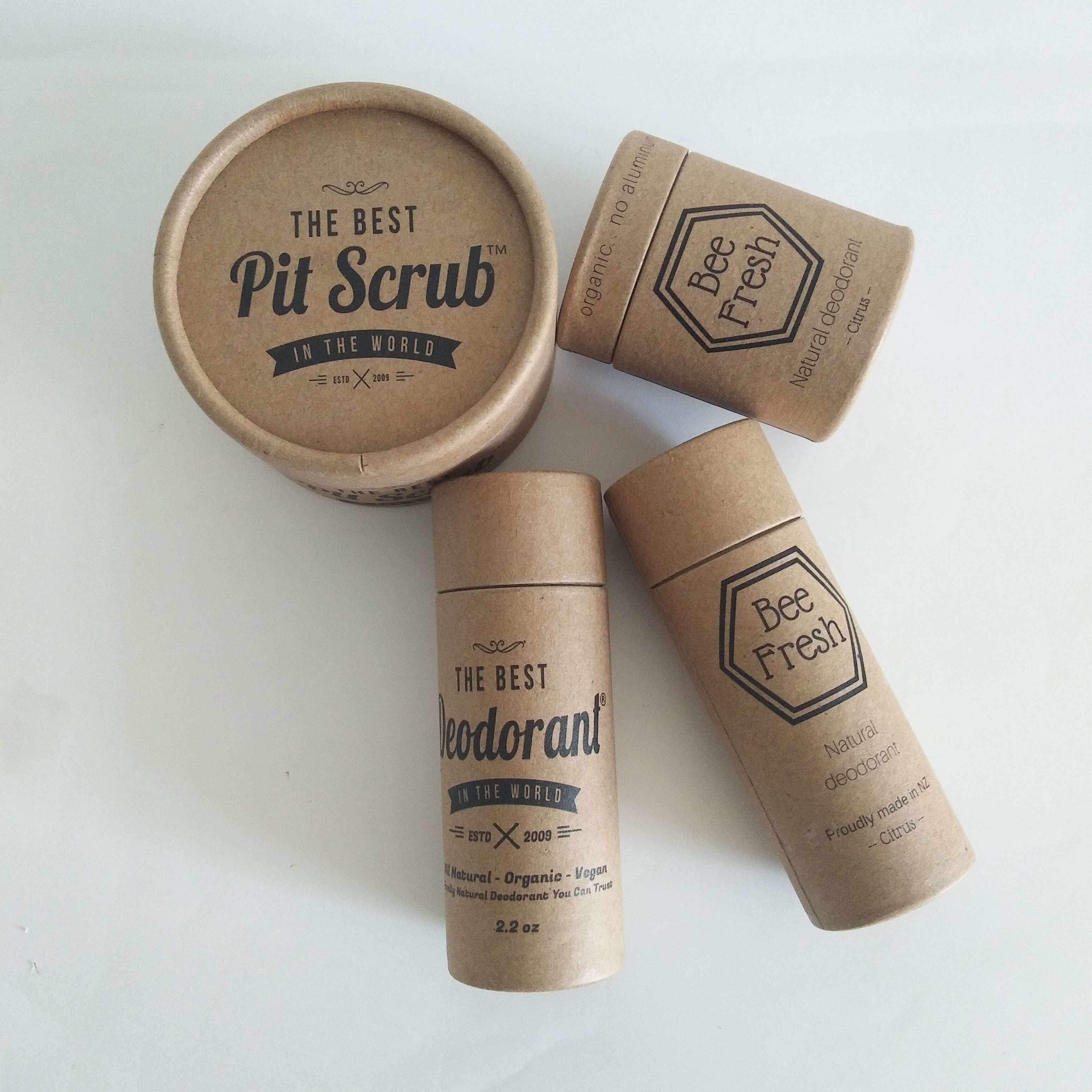 Hộp phân hủy sinh học Bao bì khử mùi / Son môi / Lip Balm Container