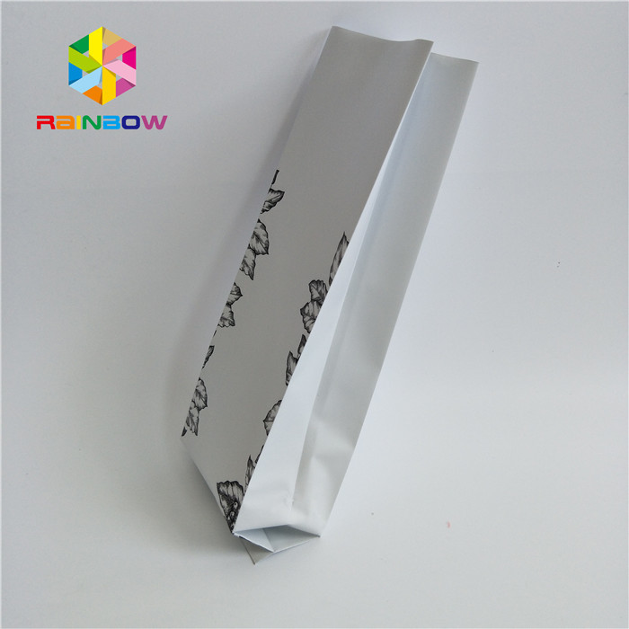 Giấy kraft bên Gusset đứng lên túi cà phê, túi nhựa kín