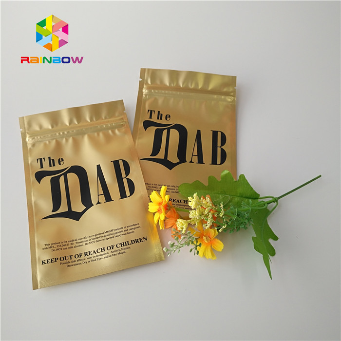 Gold Royal Kratom Bali Foil Ziplock Túi đóng gói, Túi đứng lên Túi đựng bột