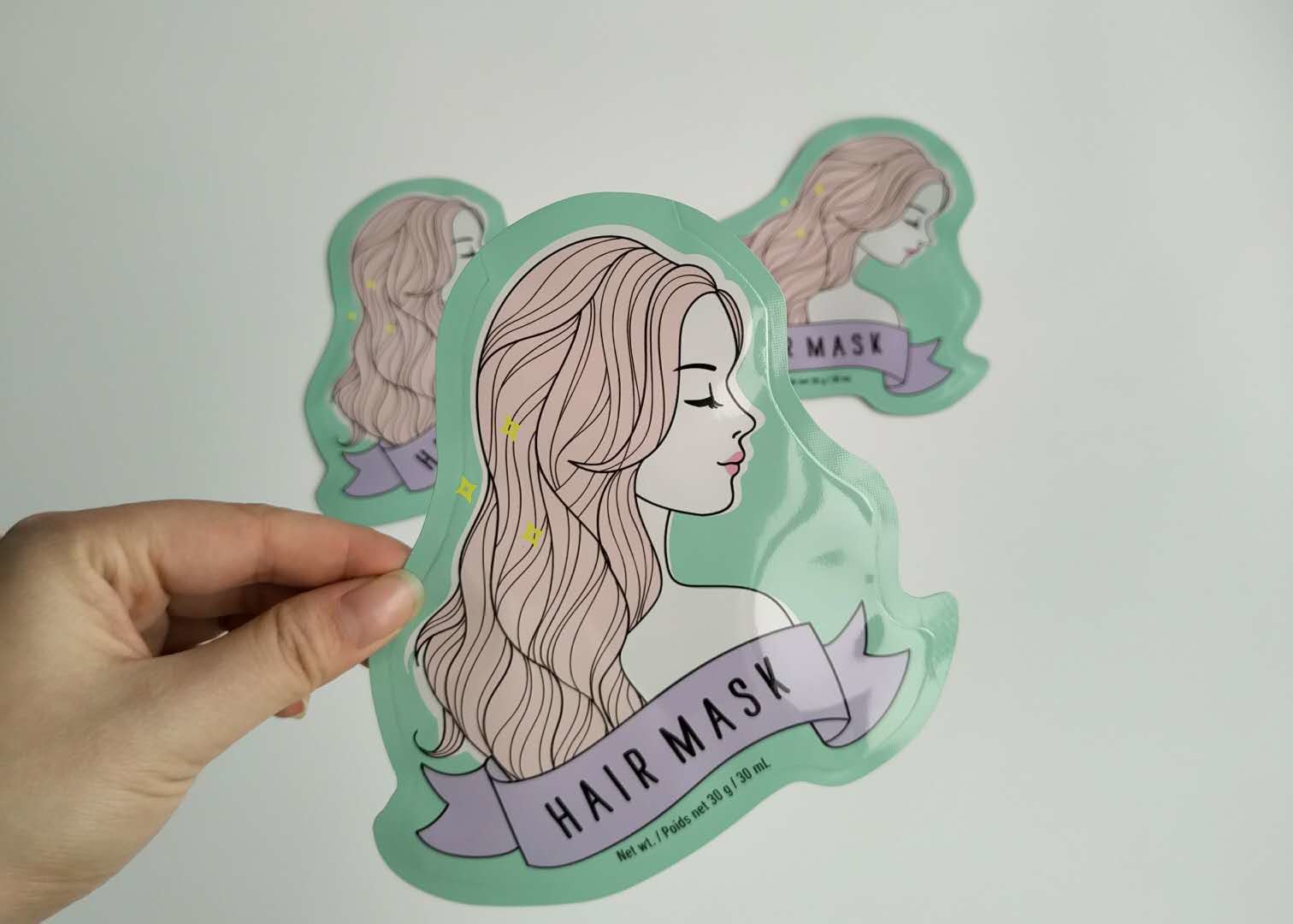 Hình dạng đặc biệt Nhôm lá Side Gusset Túi nhựa mỹ phẩm Tấm mặt