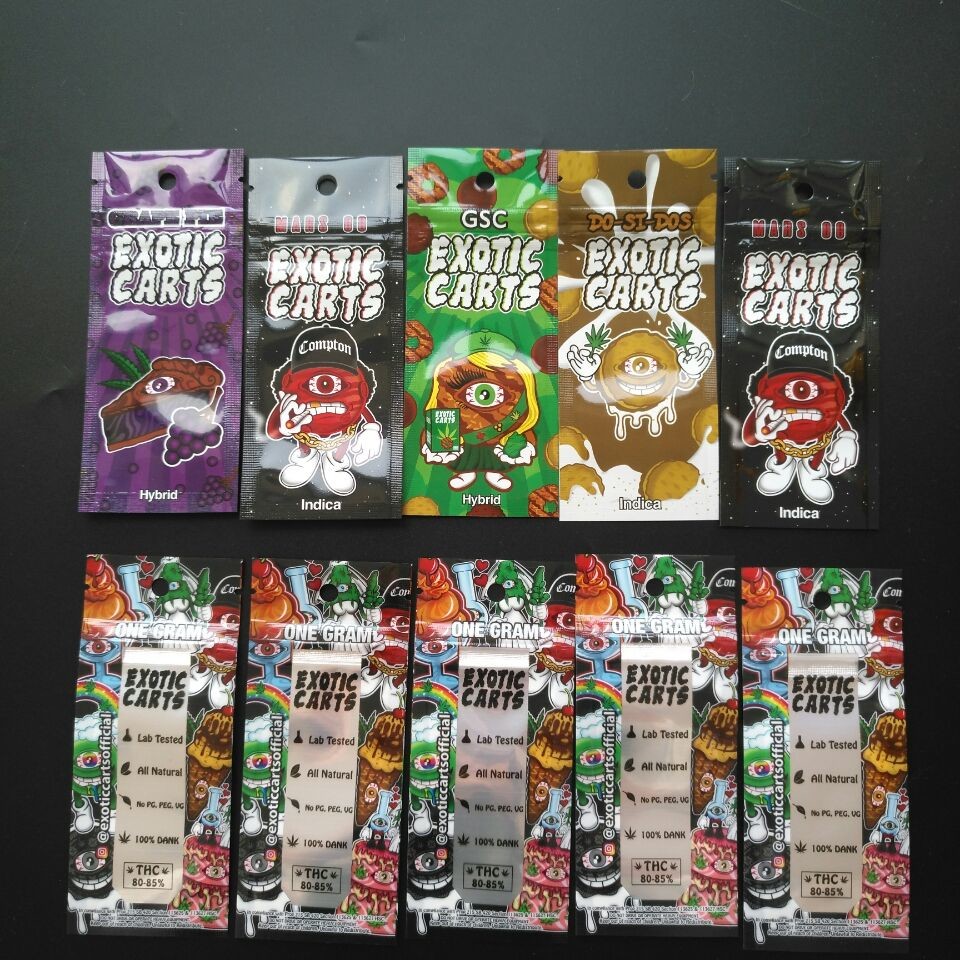 Childproof Herbal Incense Bao bì kỹ thuật số In hologram đứng lên Túi nhựa