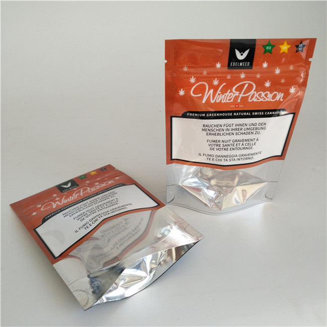 Resealable Matte Stand Up Tái sử dụng Túi Ziplock Túi hương thảo dược Kích thước tùy chỉnh