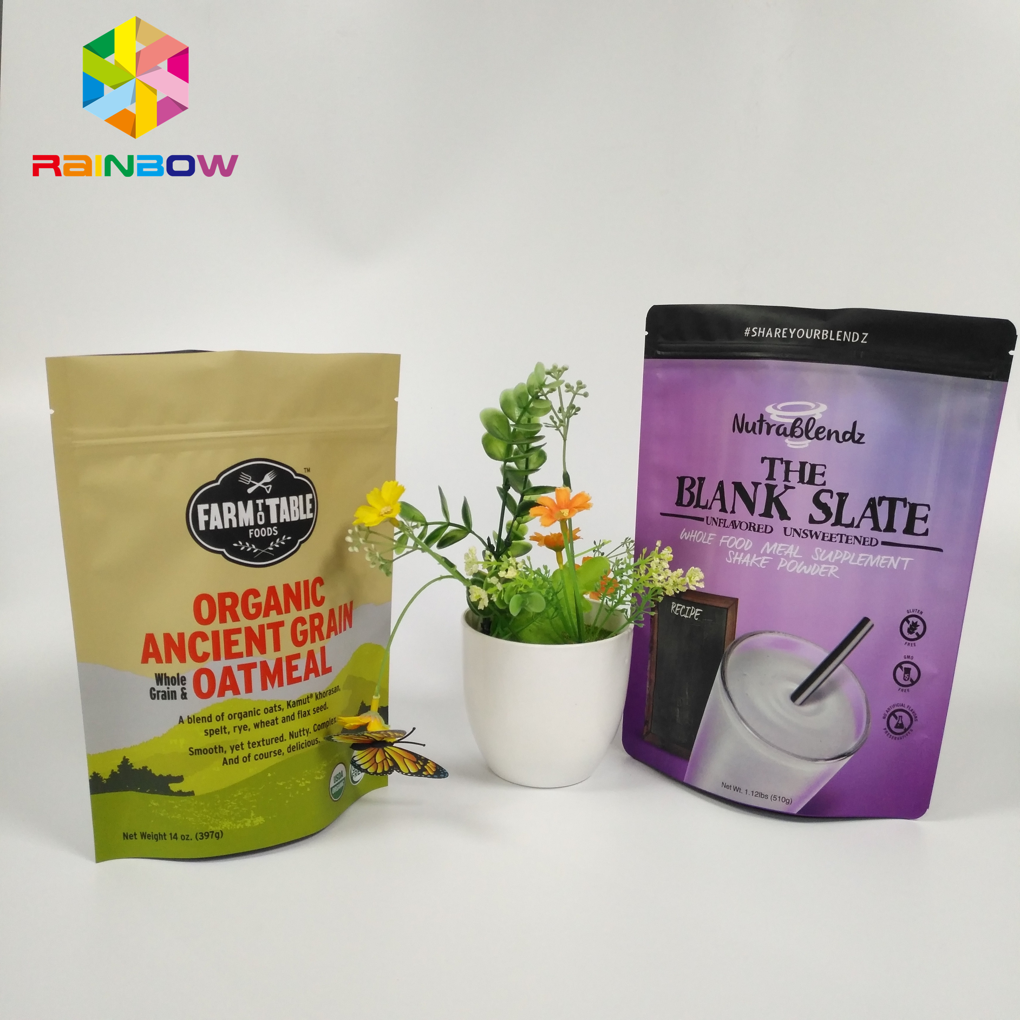 Resealable Snack Bag Bao bì Nhôm Lá Đứng Doypack Zip Lock Túi