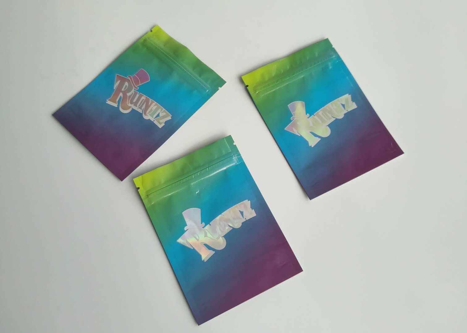 Túi nhựa chống trẻ em Bao bì Cindy Runtz Zipper Bag