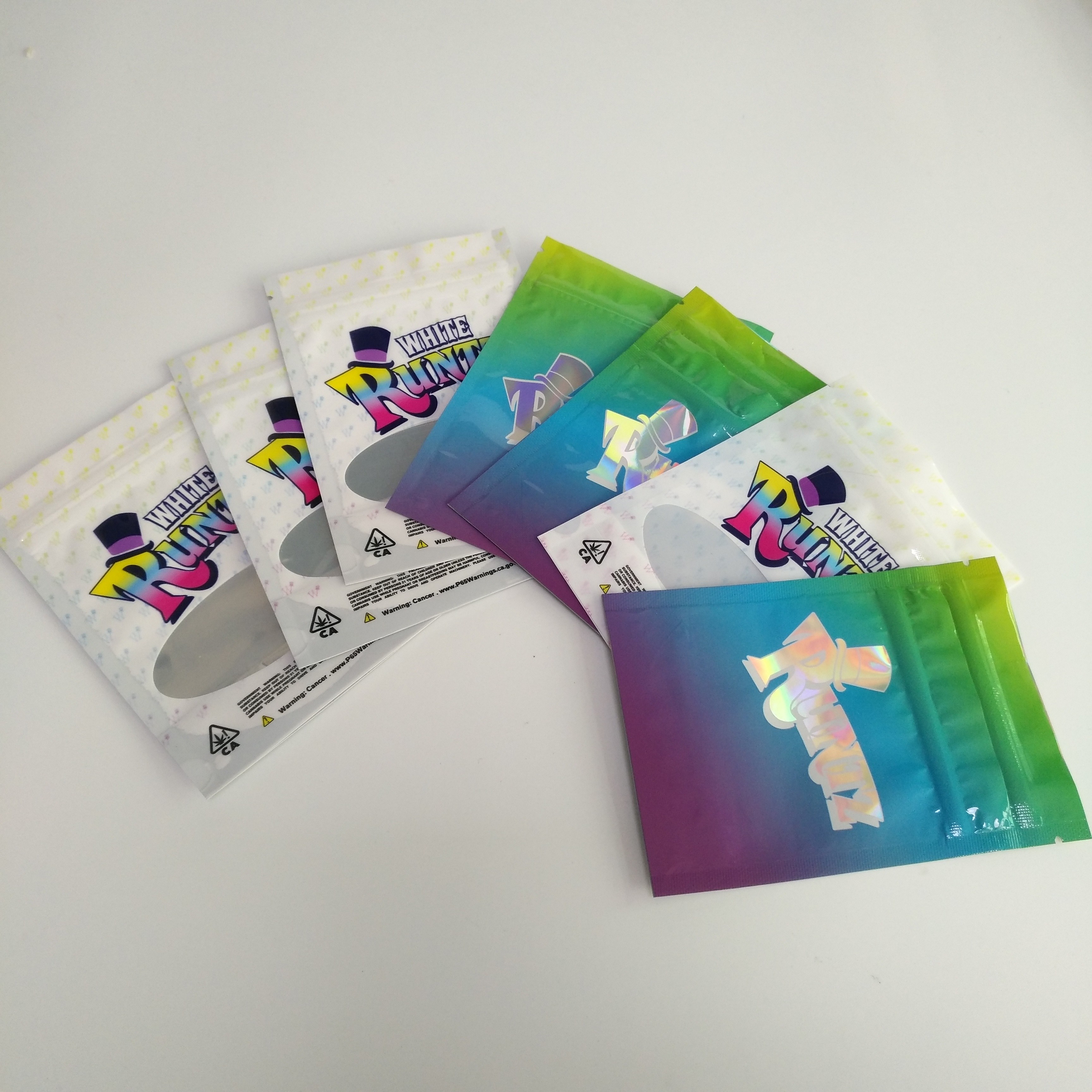 Mylar Runtz Túi nhựa kín Tùy chỉnh in cho bao bì cần sa