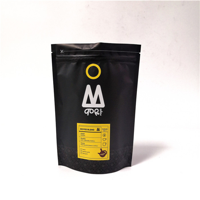 Đứng lên Túi nhựa Đóng gói Thực phẩm Lớp Nhôm Lá Cà phê Túi Gravnre In