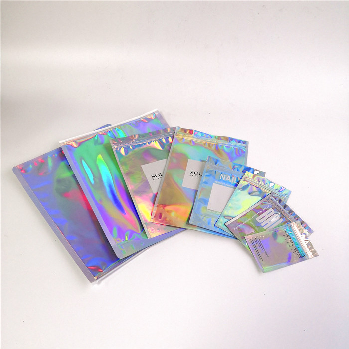 Gravure Pringting Stand Up Aluminium Bag Túi Hologram Bao bì cho mỹ phẩm