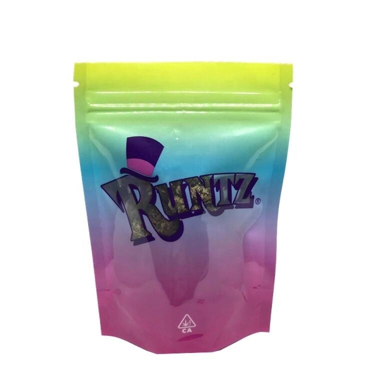Ziplock Runtz Bag Herbal Incense Bao bì Nhôm Lá PET Kích thước tùy chỉnh