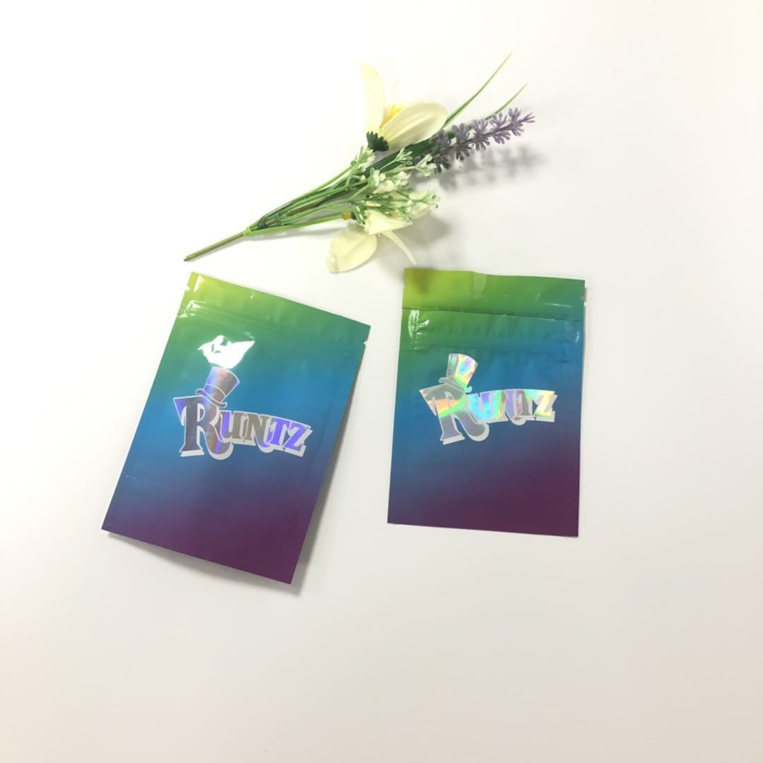 Mùi bằng chứng ba chiều Runtz Zip Lock Túi nhựa Trẻ em Kháng cho Viên nang / Thuốc