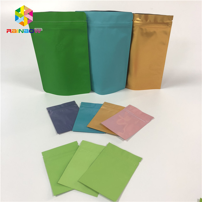 Cấp thực phẩm Túi giấy bao bì Flat Zip Lock Heat Seal Túi nhôm Lá Tái sử dụng