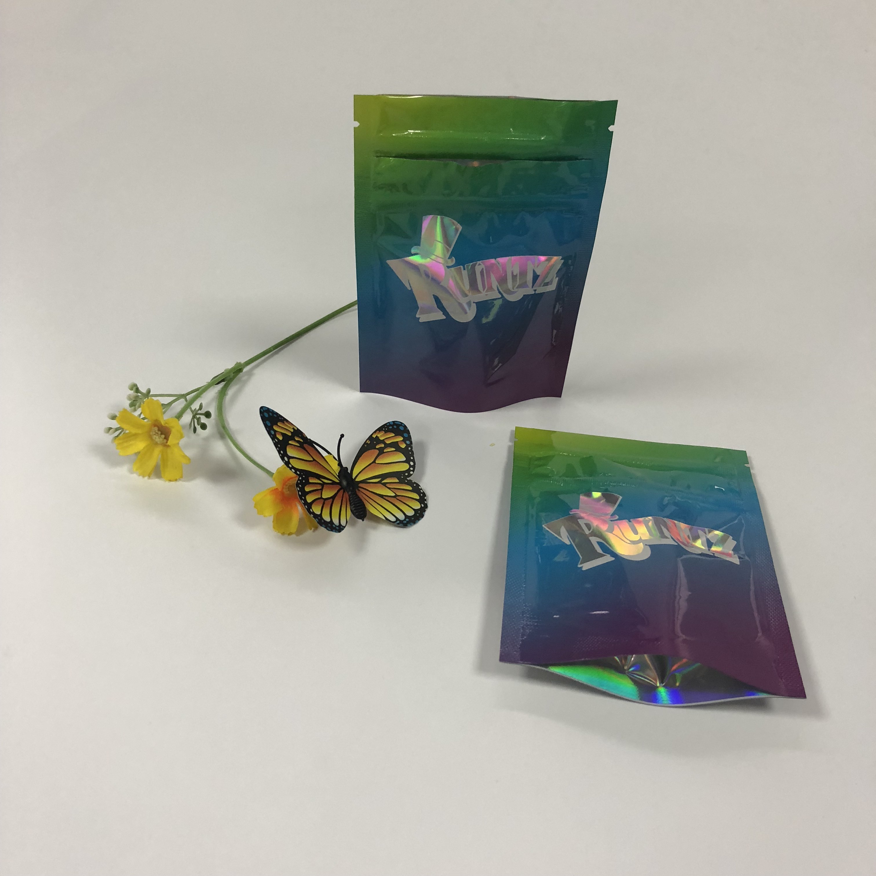 Double Zipper Lá Túi Bao bì Mylar Runtz Túi nhựa Để đóng gói Cookies