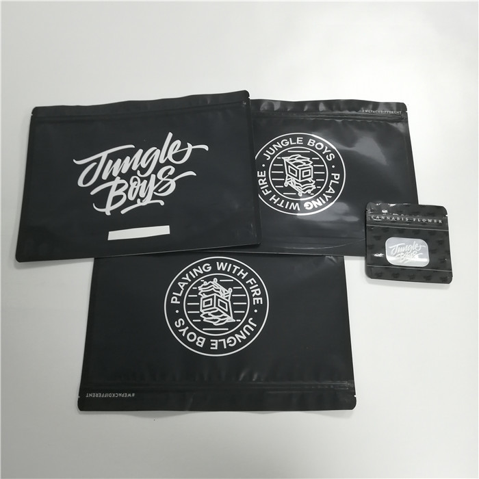Túi Ziplock tùy chỉnh có thể phân hủy sinh học Đứng lên Lá Thuốc lá Bao bì Jungle Boys Mylar