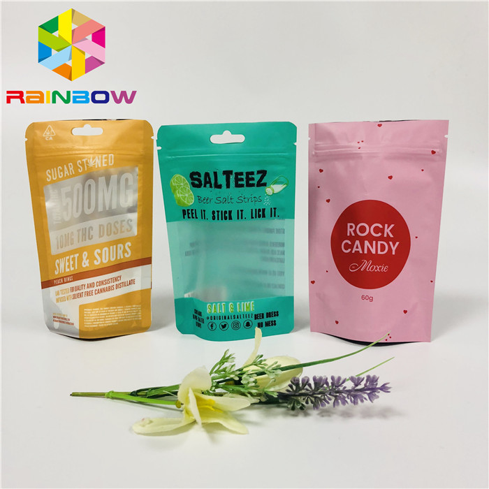 Túi nhựa cấp thực phẩm Bao bì nhiều lớp Đứng lên Zipper Zipper Logo tùy chỉnh