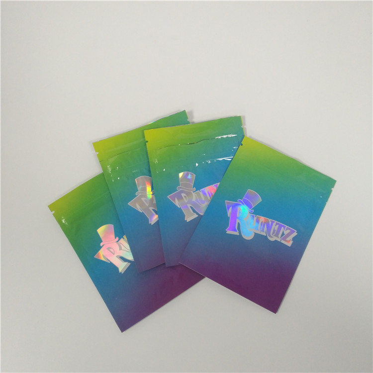 3,5 gram đứng lên Mylar Ziplock Nhôm lá đứng lên túi In ống đồng