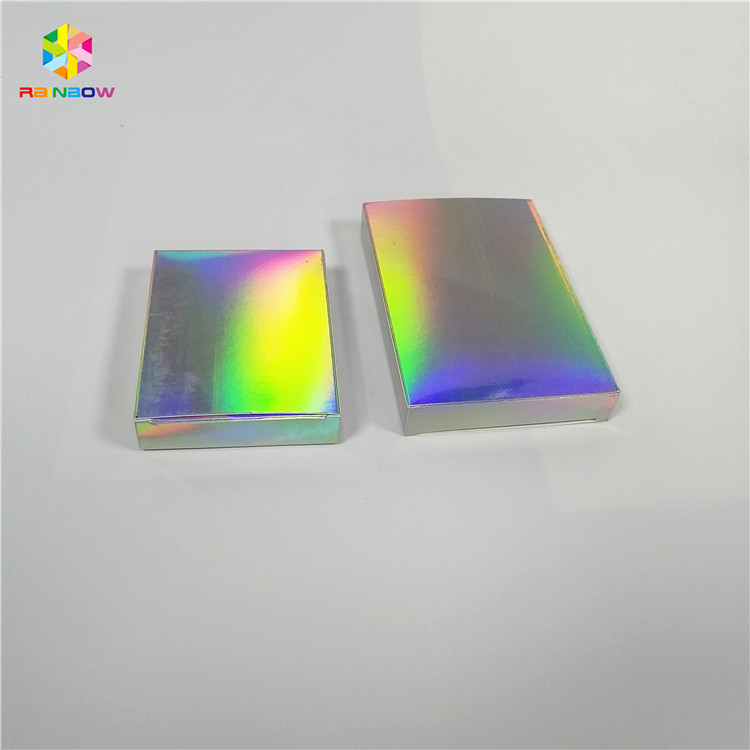 Tái chế Hộp giấy Bao bì In tùy chỉnh 250gsm Hologram Tông Bền