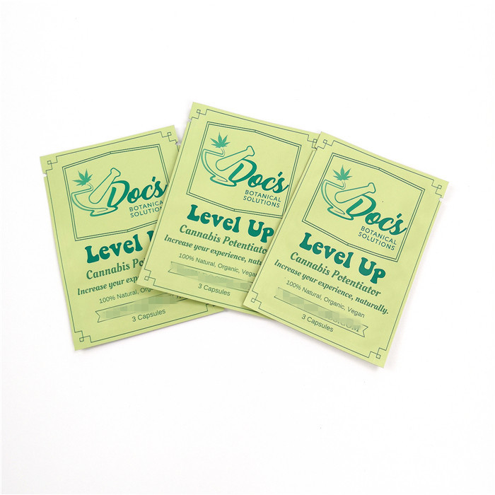 Túi nhựa tùy chỉnh in túi Cbd Bao bì cho thuốc lá / thuốc lá