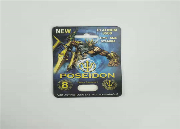 Eco thân thiện với vỉ bao bì Thẻ Rhino 7 Hộp hiển thị thẻ giấy cho nam Enhancer Capsule