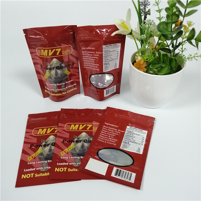 Grip Seals Thảo dược hương Bao bì Nhôm Lá Ziplock Túi cho Rhino Capsule Powder