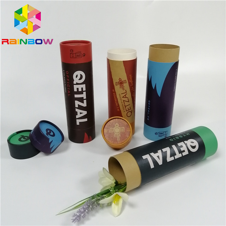 Green Tea Medicine Tablet Bao bì composite Push Up Paper Tube Logo Tùy chỉnh