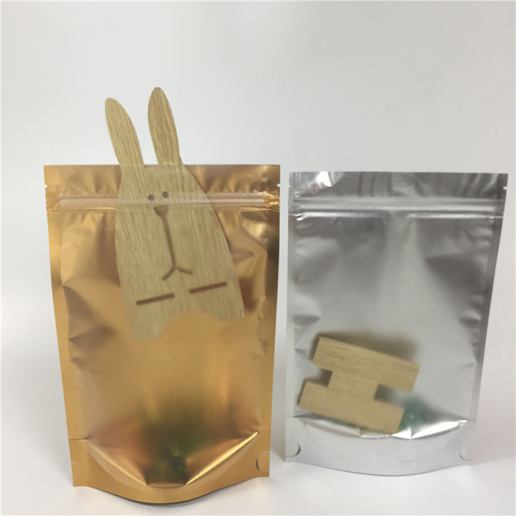 Nhiều lớp nhôm lá Zip Khóa túi đứng lên túi trong suốt bên chống ẩm