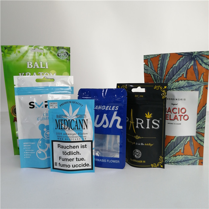 Túi trà nhựa Ziplock Túi đóng gói Túi có thể phân hủy sinh học cho thực phẩm / trái cây sấy khô