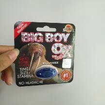 Big Boy 9X Giấy vỉ bao bì Thuốc viên nang tình dục với miếng dán trong suốt