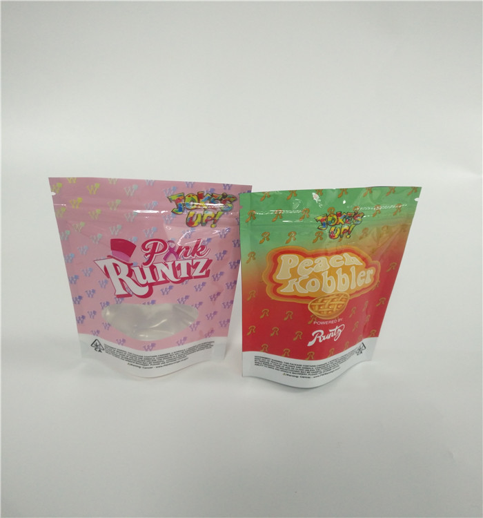 Một túi nhôm Pound tùy chỉnh Mylar Zipper Smell Proof In ống đồng