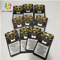 3.5g Túi Mylar chống mùi có thể hàn lại K Túi đứng lên cho bao bì dầu cây gai dầu cỏ dại CBD