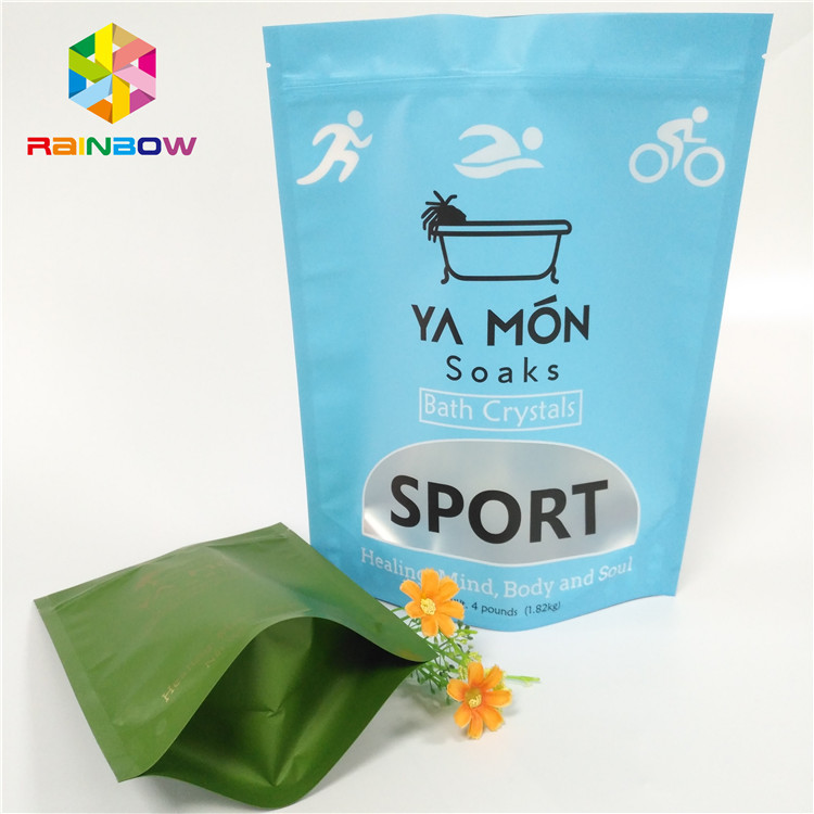 Rõ ràng Cửa sổ Túi nhựa mờ Bao bì Nhôm Lá Pha lê Tắm muối Niêm phong nhiệt