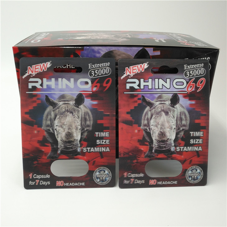 Gói vỉ thuốc RhINO 96 tùy chỉnh Bao bì Thẻ 3D dạng thấu kính Eco - Thân thiện