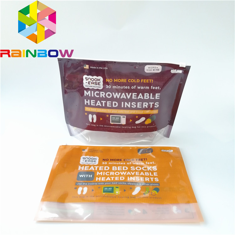 Đồ lót nam may mặc Túi nhựa Bao bì Đứng lên Trượt Zipper Túi tùy chỉnh