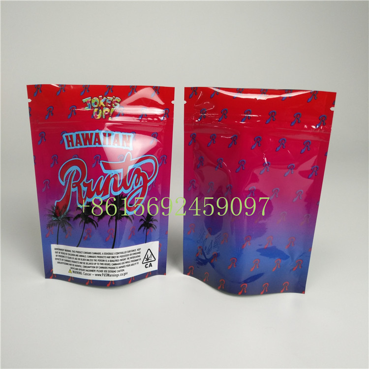 Khóa nhựa Zip Bao bì thảo dược Hương nam Jungle Runtz Weed Cookie Túi