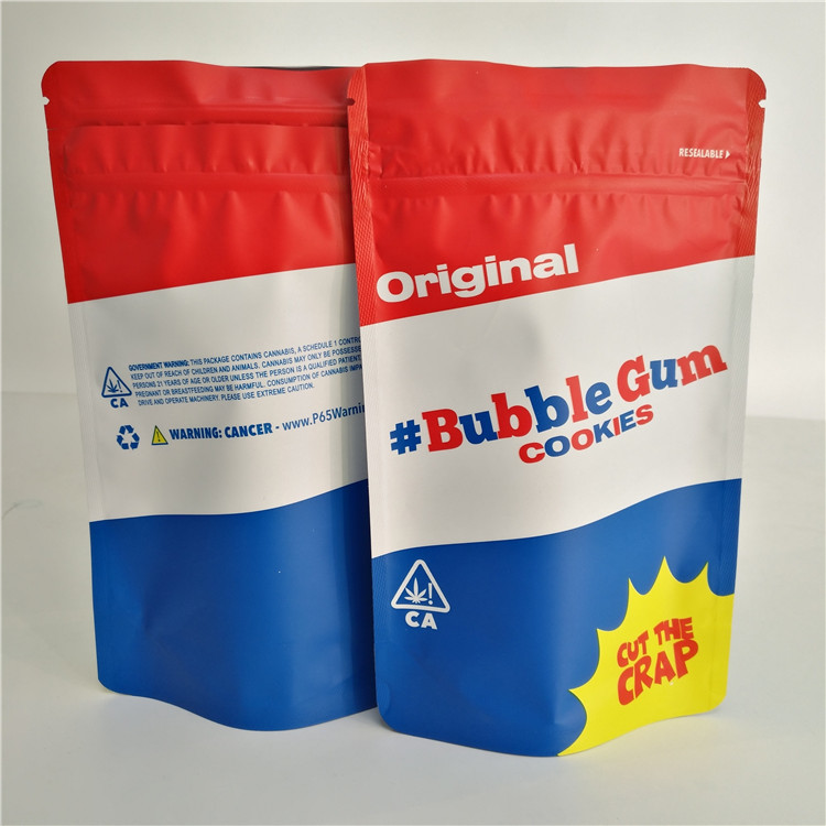 Nhôm Lá Bằng chứng Trẻ em Túi Ziplock Thảo dược Hương Bao bì In ấn ống đồng