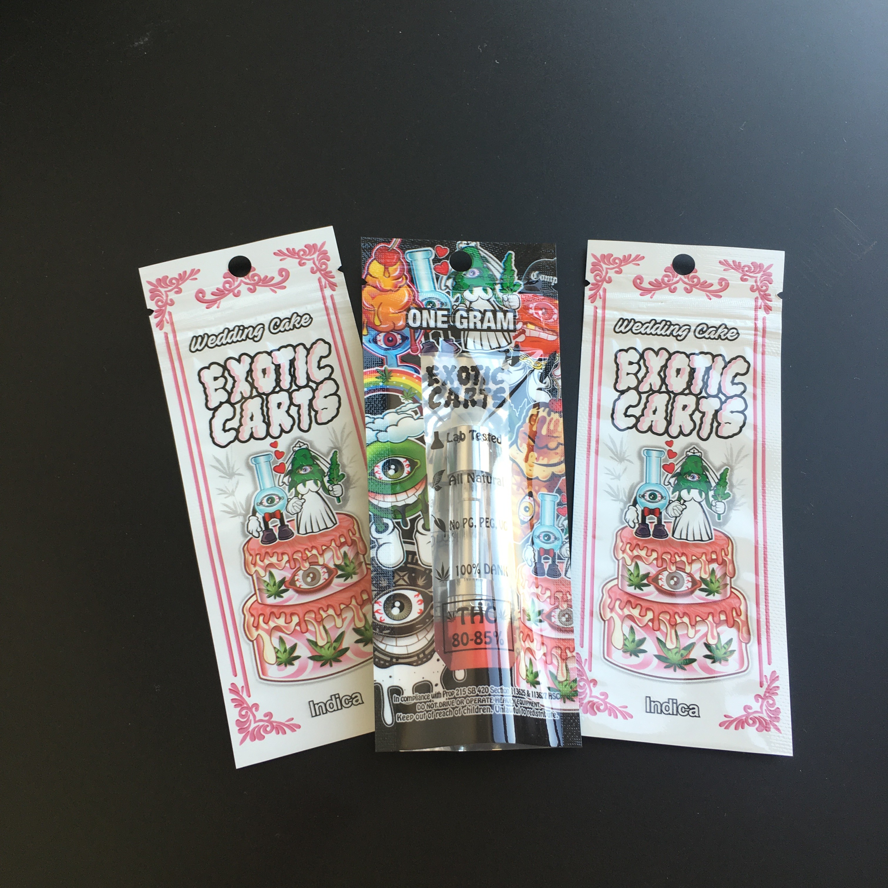 Túi nhựa Mylar Lá Bao bì Zipper Zipper In tùy chỉnh cho bao thuốc lá xì gà