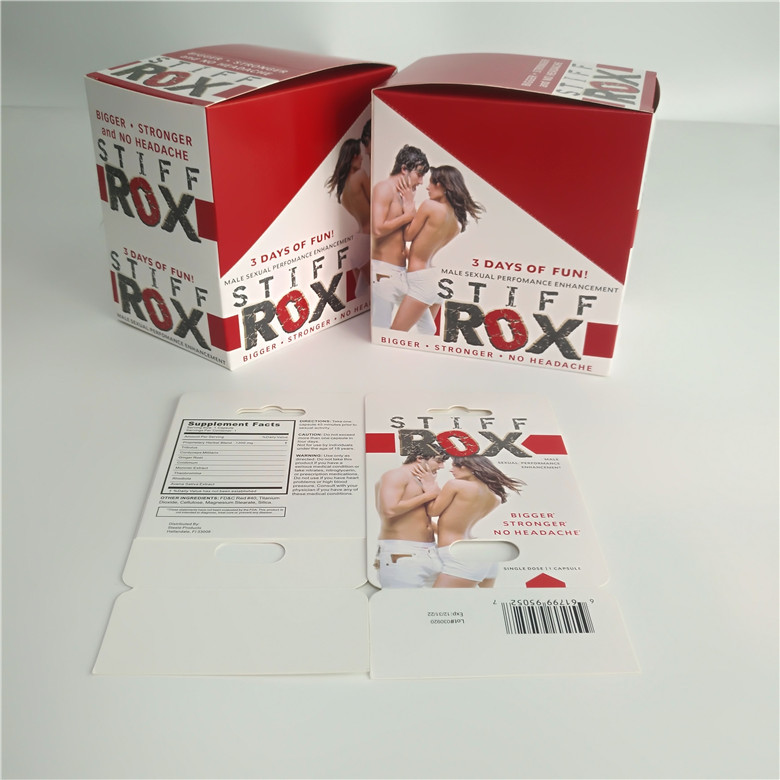 Stiff ROX Pill Capsule Blister Card Hiển thị bao bì Hộp in sinh học