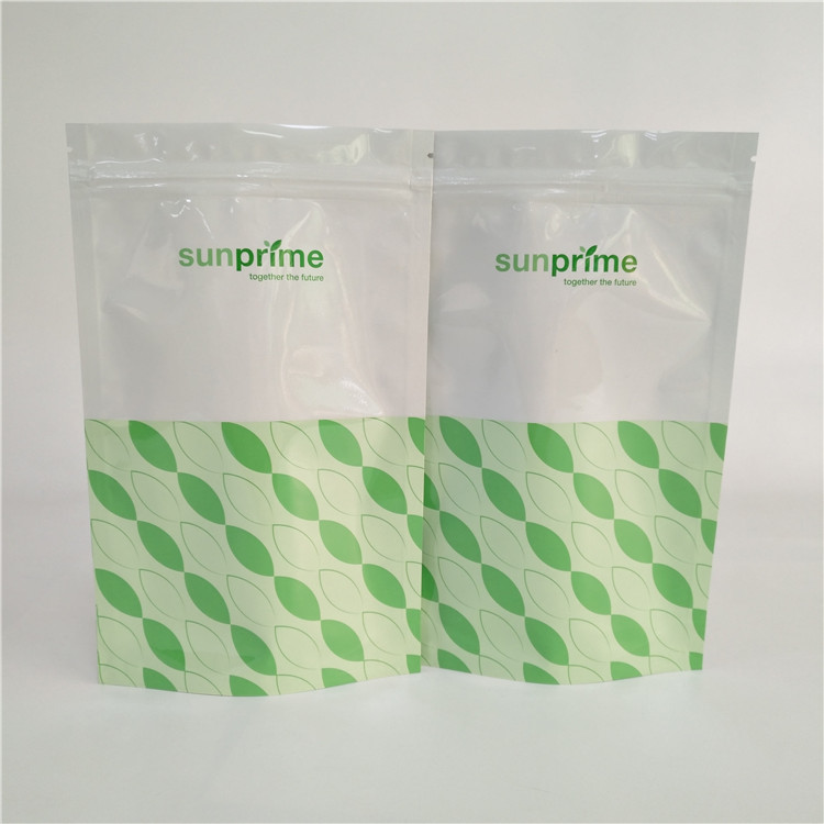 Resiplable Ziplock Đứng lên Túi nhôm Gói Doypack Chia Hạt Bao bì