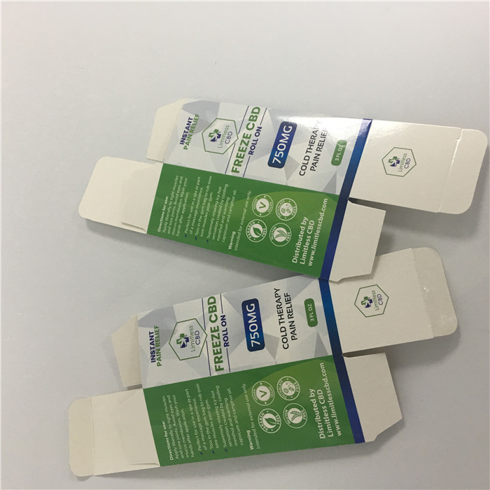 CMYK tùy chỉnh Logo in bìa trắng Hộp bao bì CBD Vape