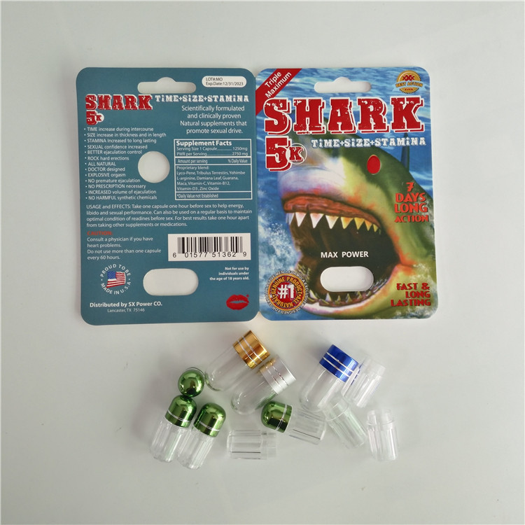 Bao bì giấy vỉ nam Thuốc tăng cường gói thuốc với viên đạn nhựa