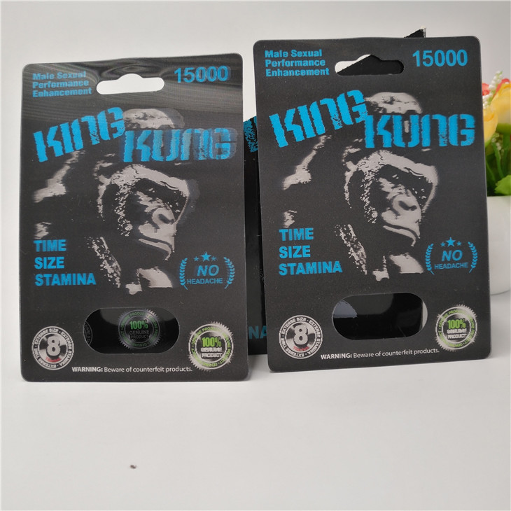 King Kung Male Enhills Pills 3D Blister Card Display Box Chất liệu PP Bền