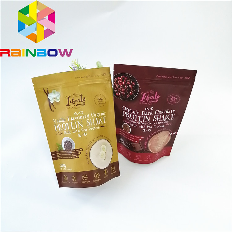 Mylar Đứng lên Zipper Túi Túi Tráng miệng Trà Cà phê Đóng gói Mùi Bằng chứng Tái chế