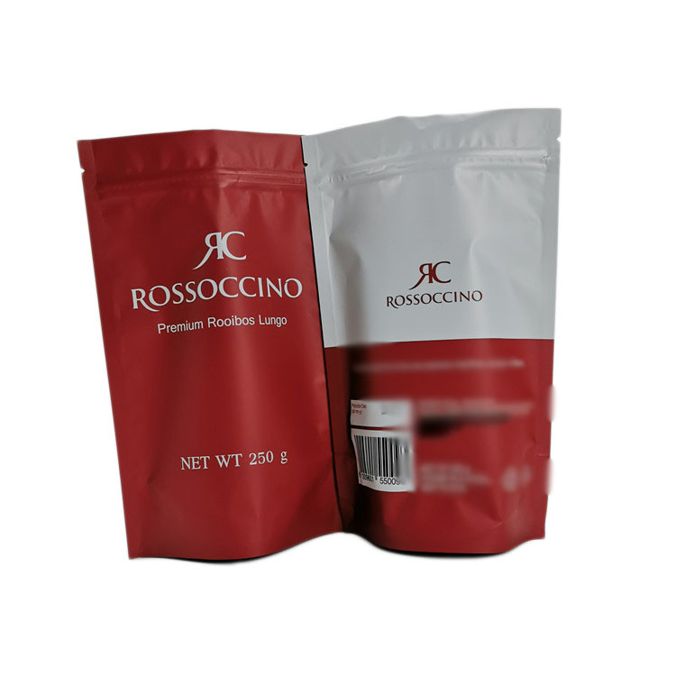 Eco thân thiện với giấy kraft đứng lên, 250g túi nhựa đứng cho bột protein