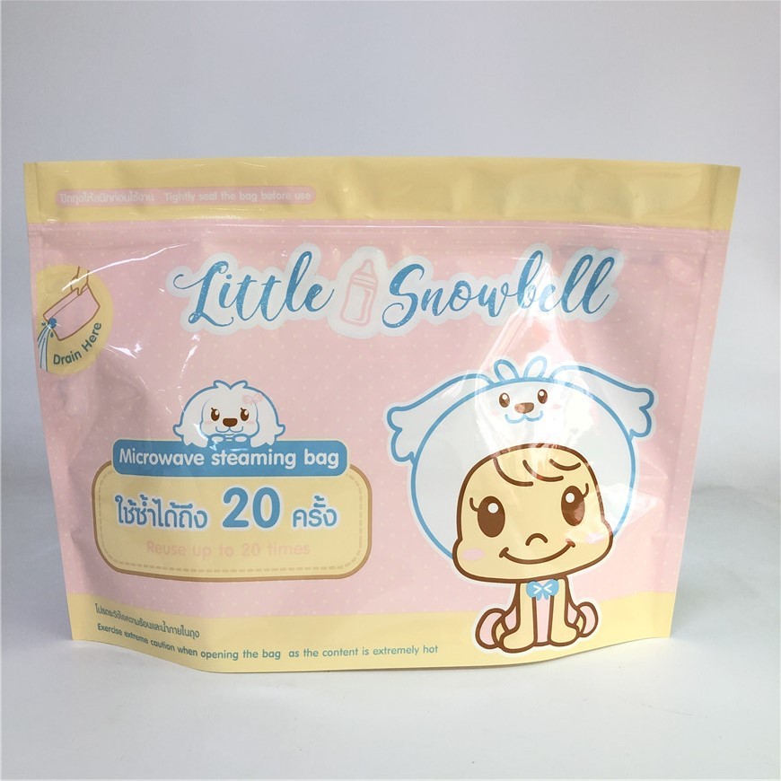 Stand Up Zipper Túi lò vi sóng Tùy chỉnh in sinh học 120-180 Mic Độ dày